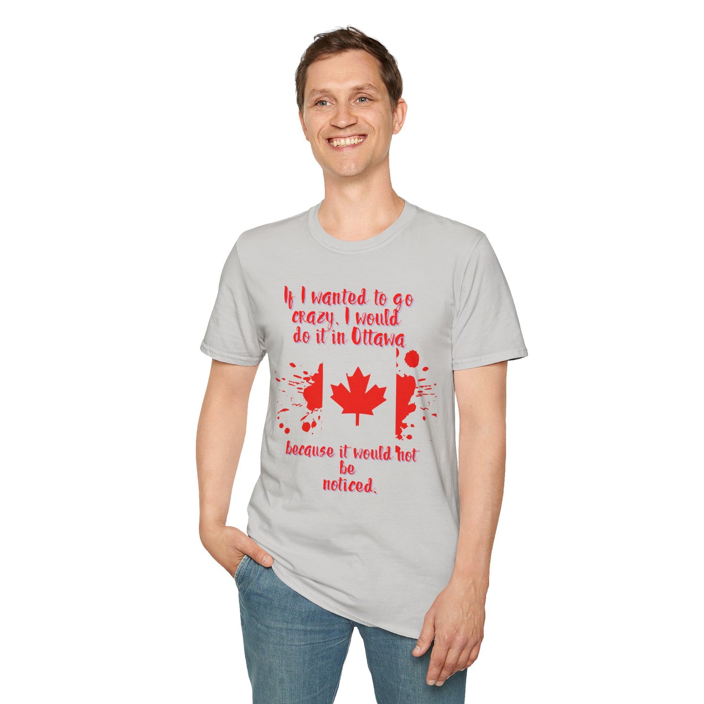 Crazy in Ottawa Softstyle Unisex T-Shirt