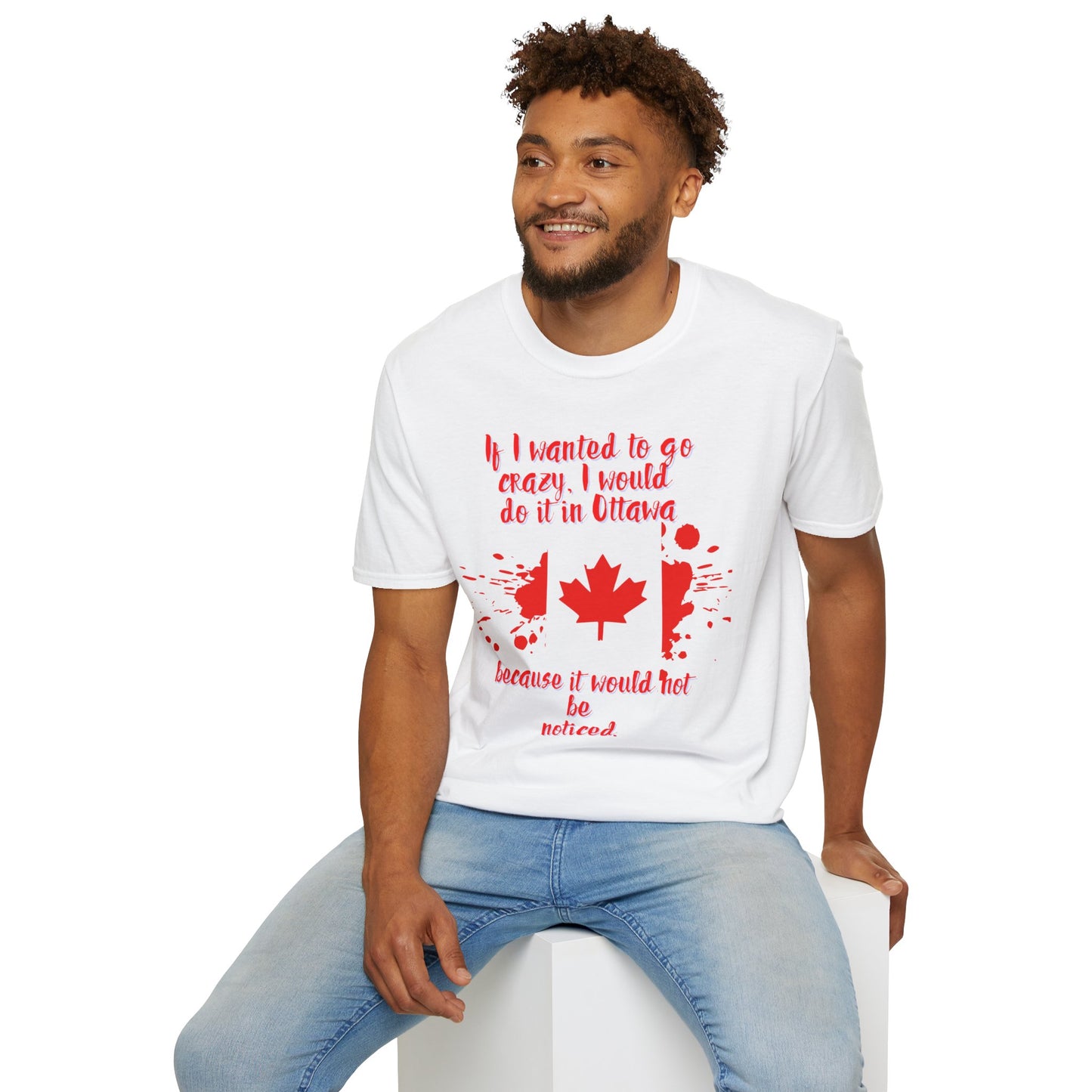 Crazy in Ottawa Softstyle Unisex T-Shirt
