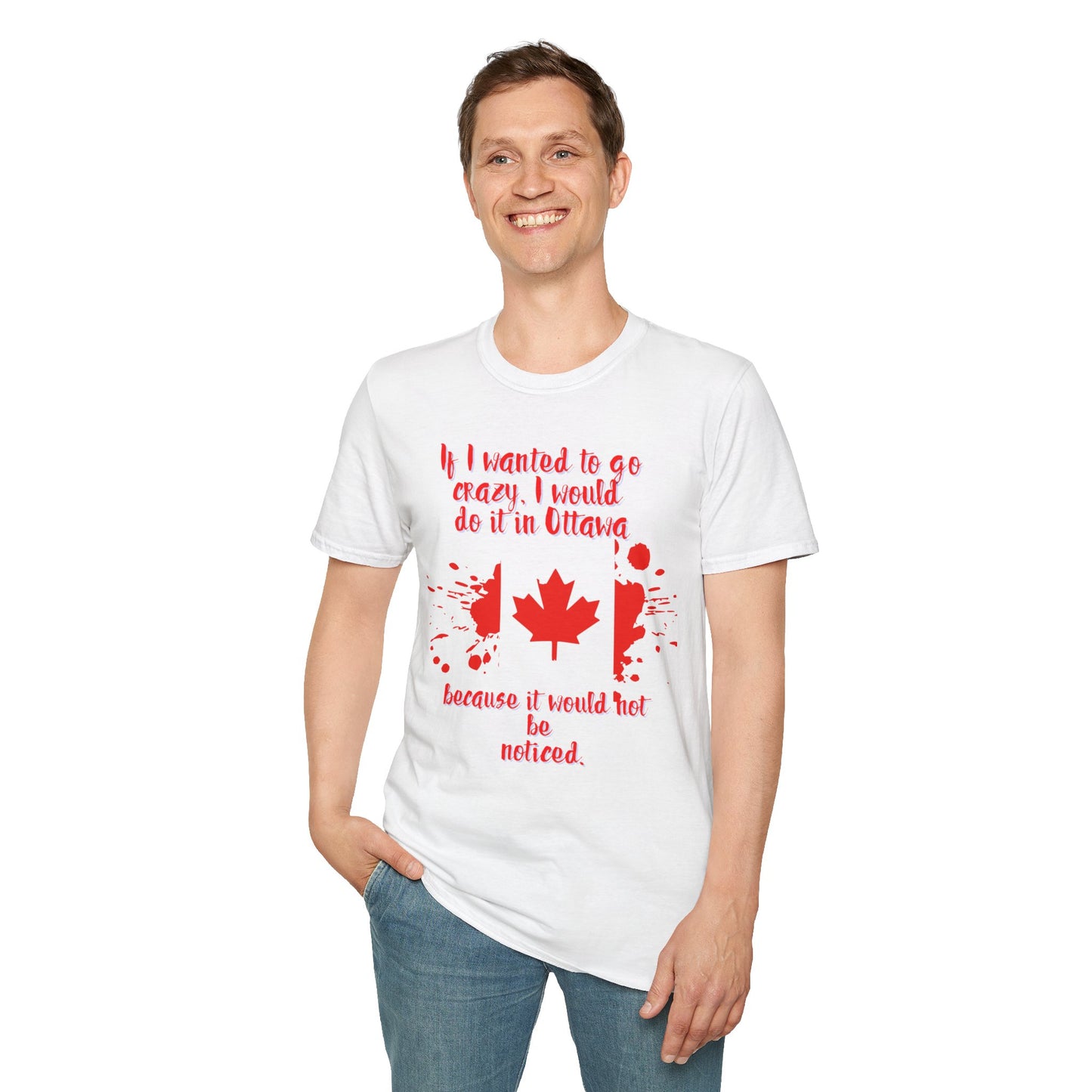 Crazy in Ottawa Softstyle Unisex T-Shirt