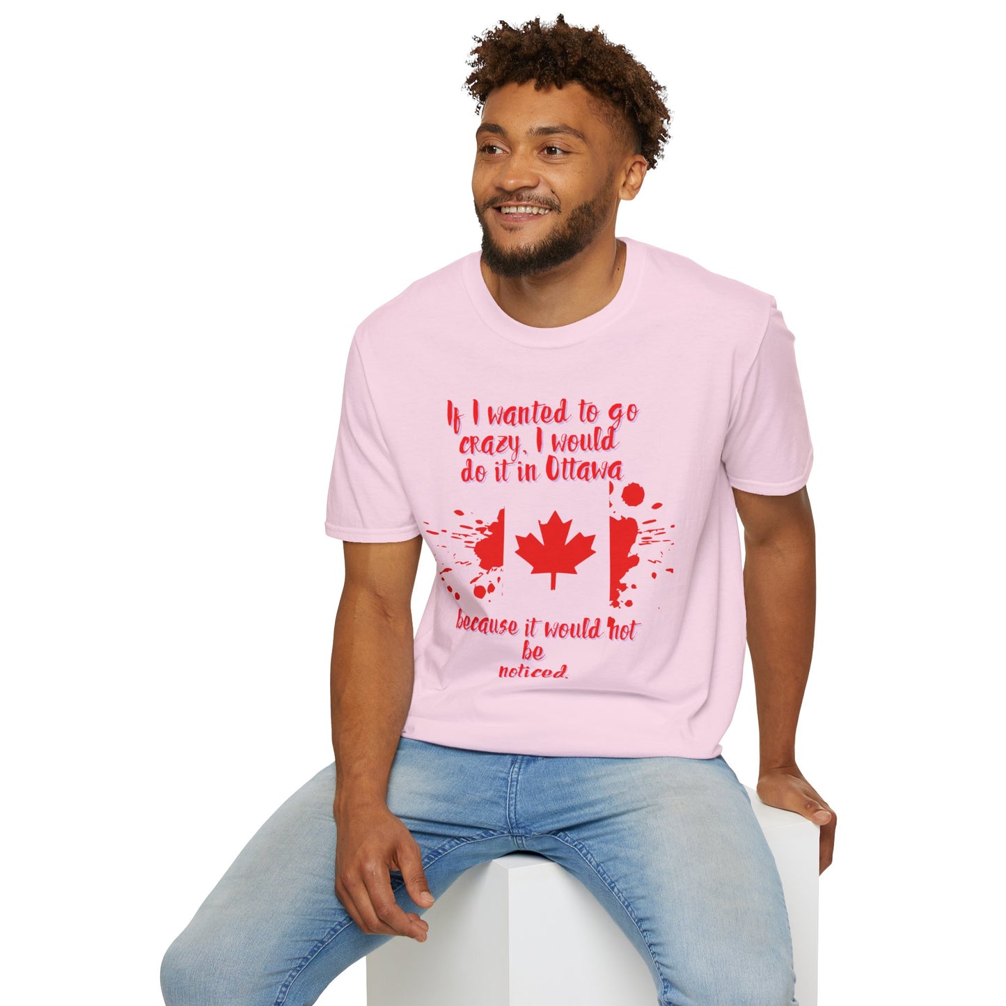 Crazy in Ottawa Softstyle Unisex T-Shirt