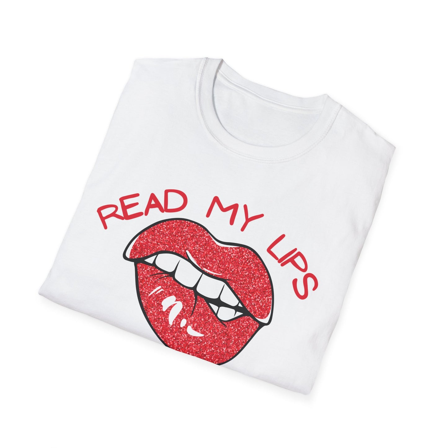 Funny Political T-Shirt – "Read My Lips: No New Taxes" Graphic Tee