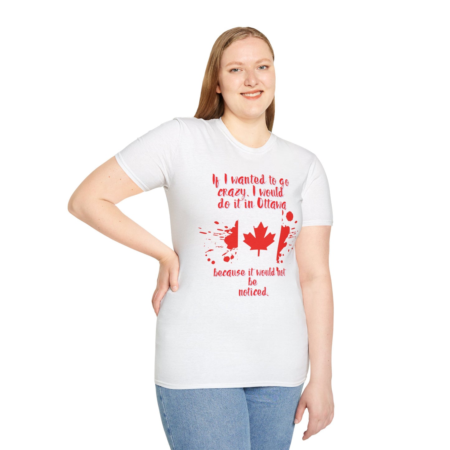 Crazy in Ottawa Softstyle Unisex T-Shirt