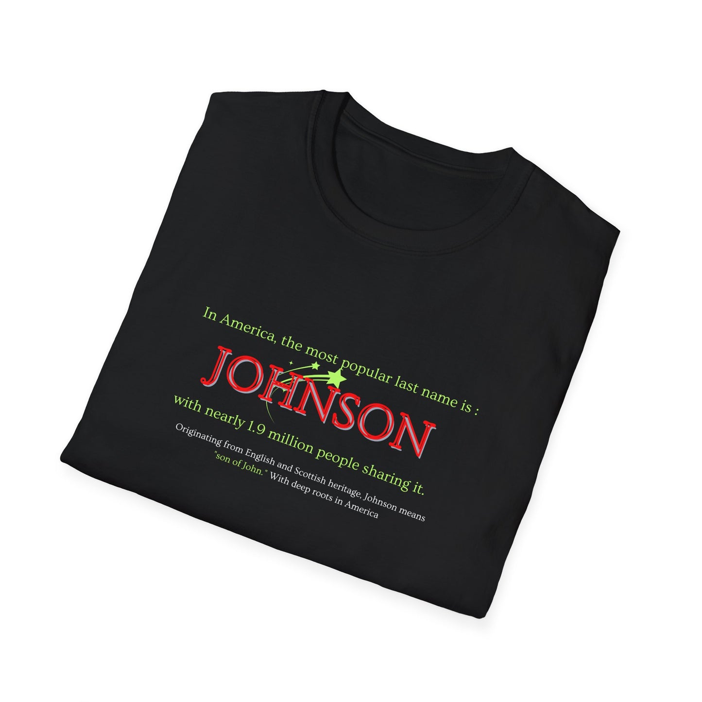 Johnson Popular Name Softstyle T-Shirt