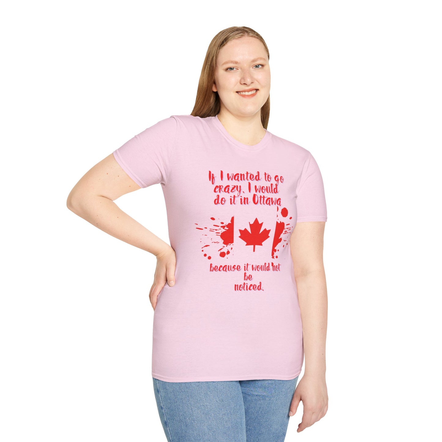 Crazy in Ottawa Softstyle Unisex T-Shirt