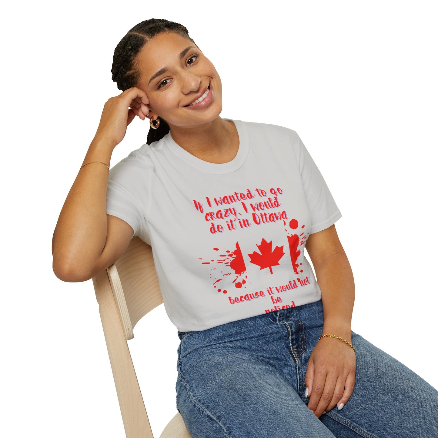 Crazy in Ottawa Softstyle Unisex T-Shirt
