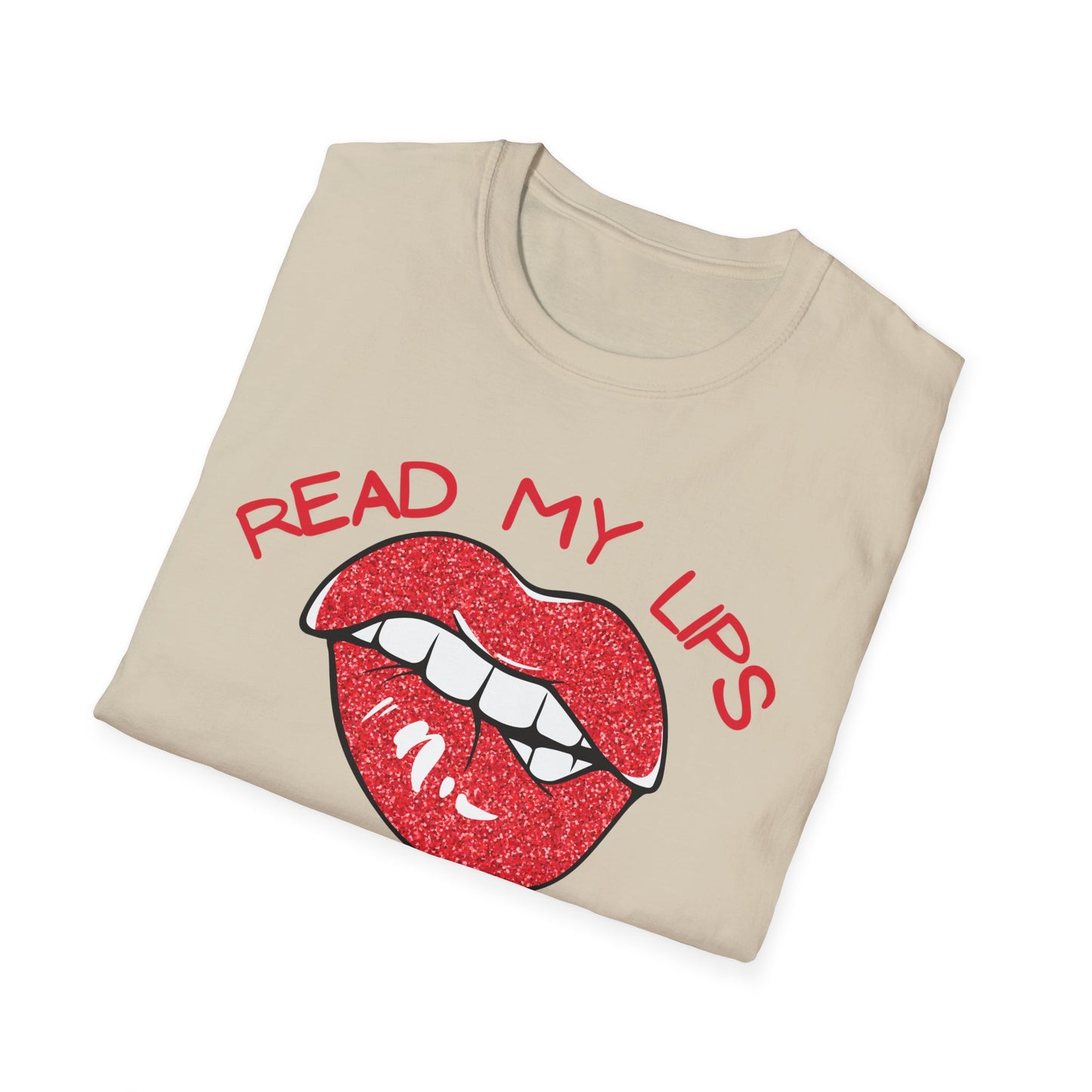 Funny Political T-Shirt – "Read My Lips: No New Taxes" Graphic Tee