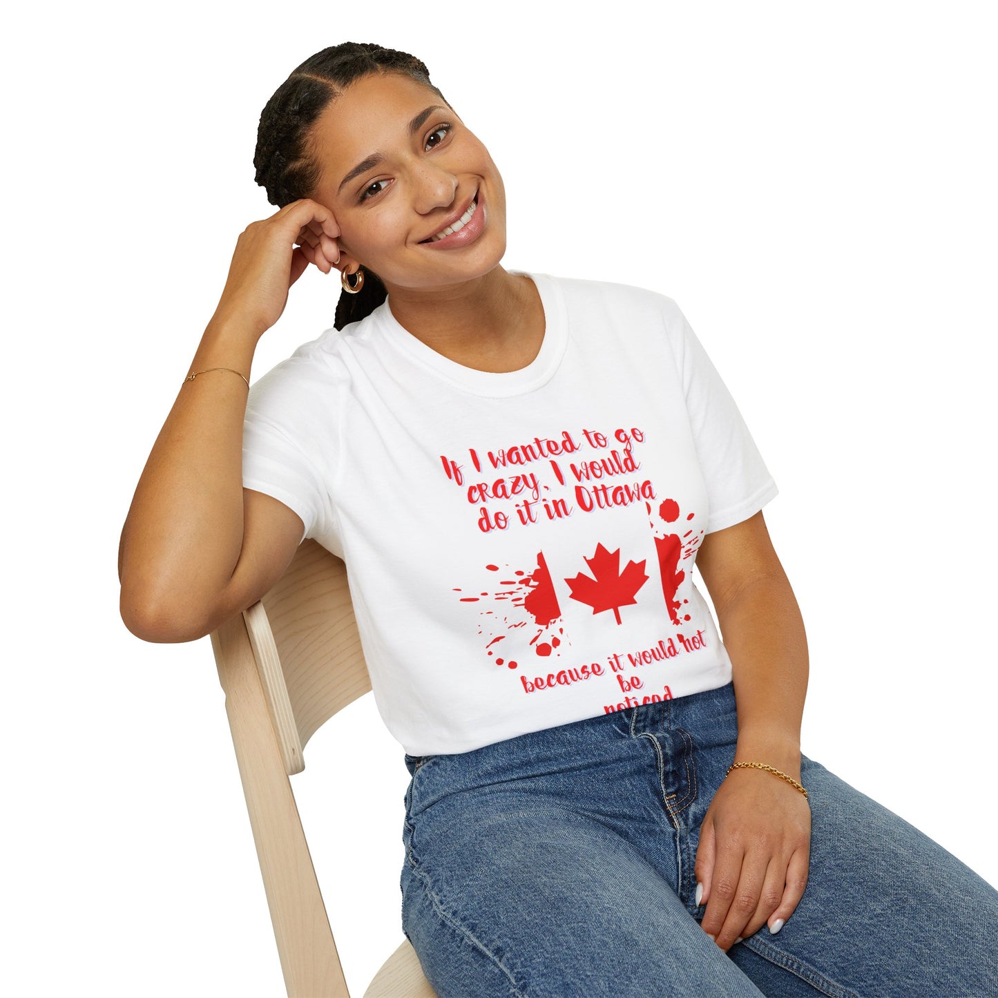 Crazy in Ottawa Softstyle Unisex T-Shirt