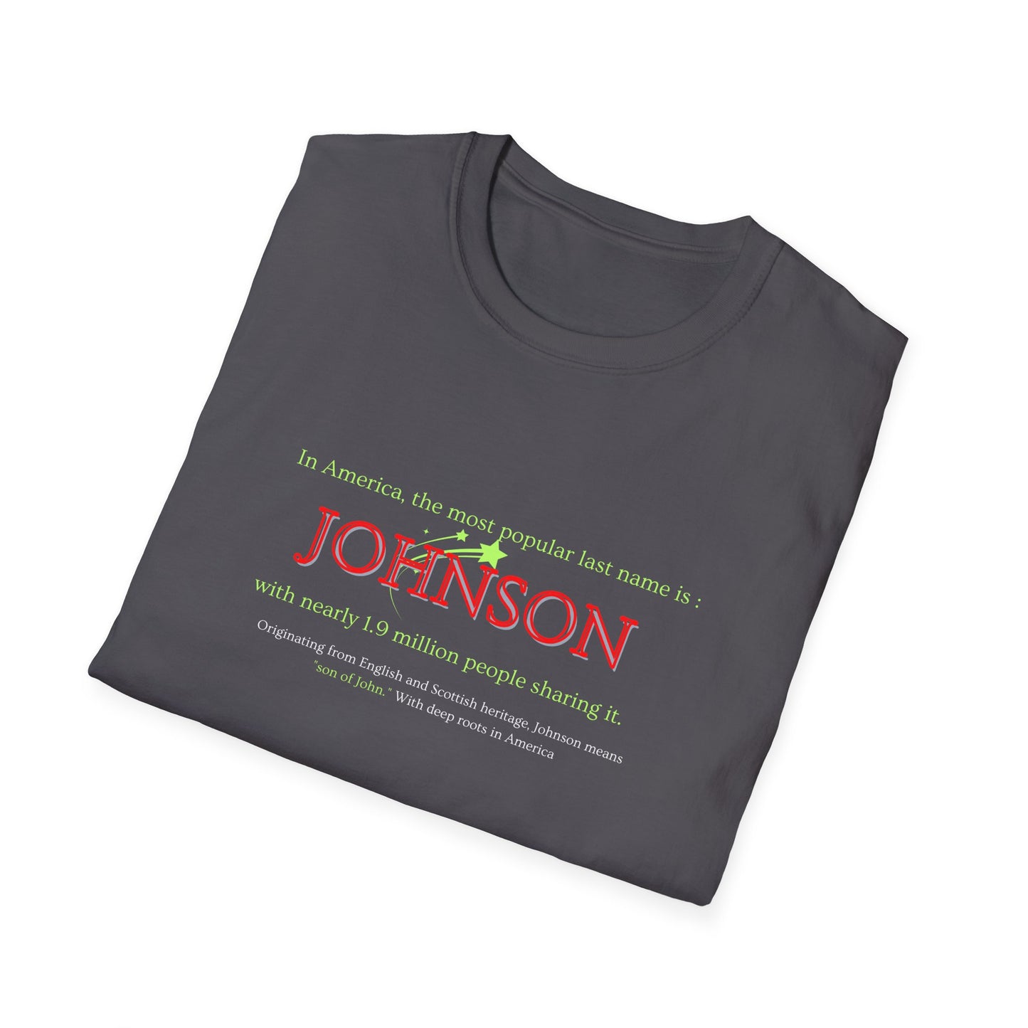 Johnson Popular Name Softstyle T-Shirt