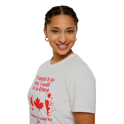Crazy in Ottawa Softstyle Unisex  T-Shirt