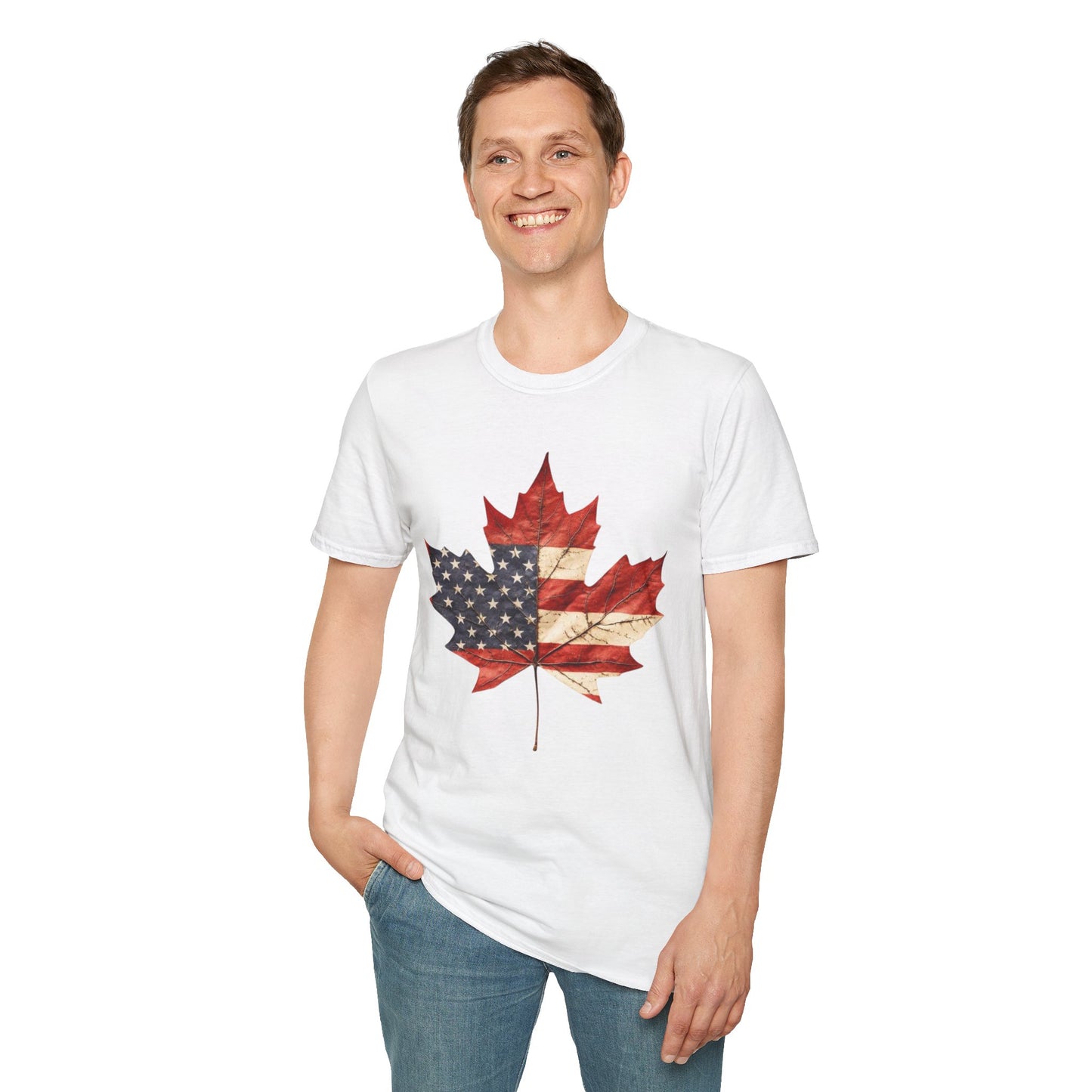 Funny Graphic Tee: USA Annexing Canada Design