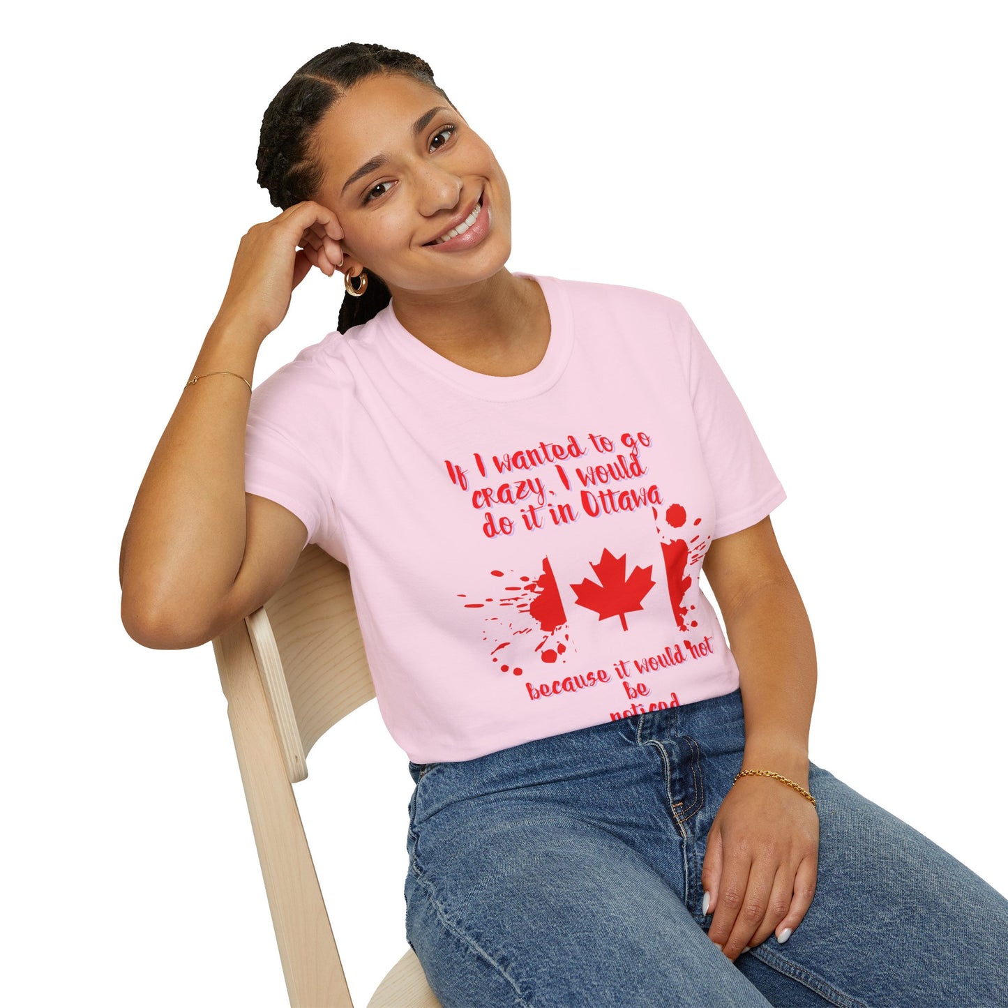 Crazy in Ottawa Softstyle Unisex  T-Shirt