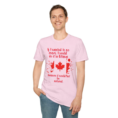 Crazy in Ottawa Softstyle Unisex  T-Shirt