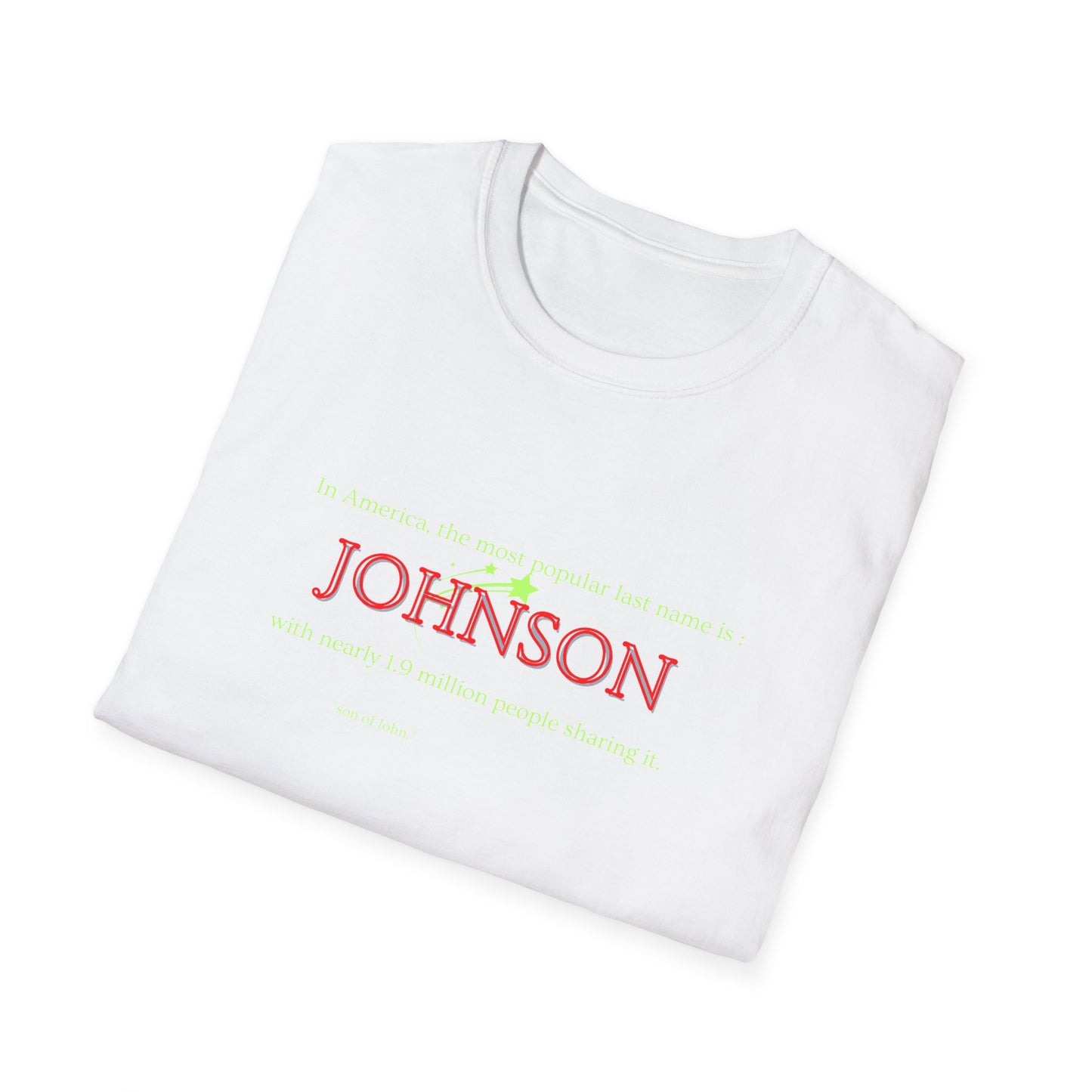Johnson Popular Name Softstyle T-Shirt