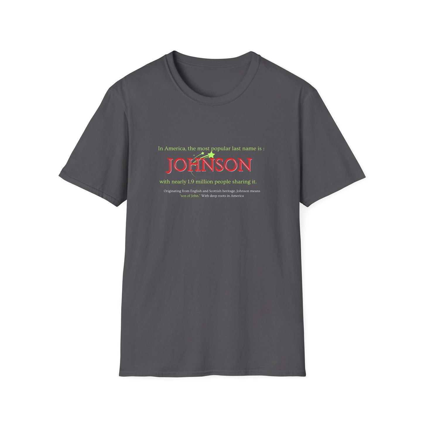 Johnson Popular Name Softstyle T-Shirt