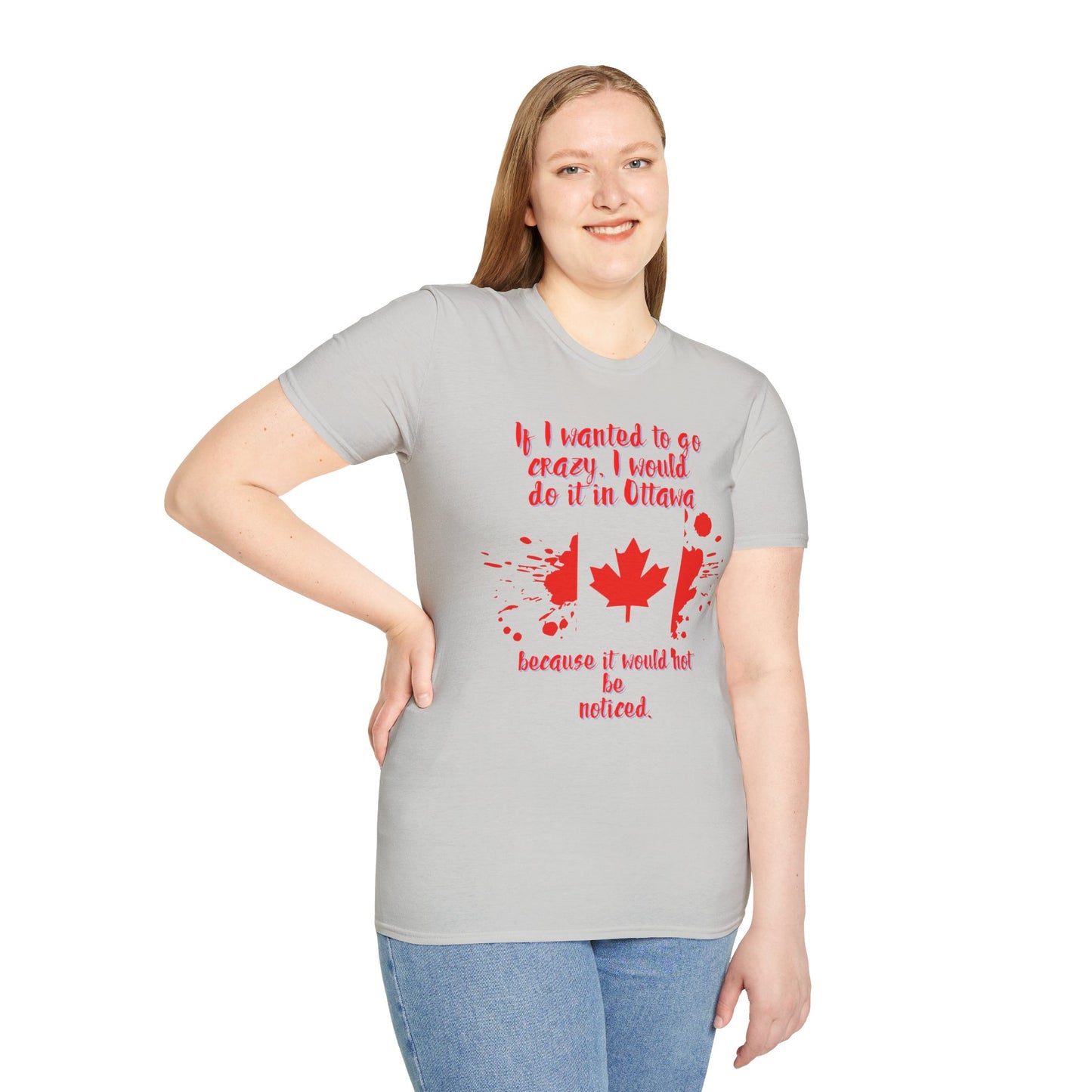Crazy in Ottawa Softstyle Unisex  T-Shirt