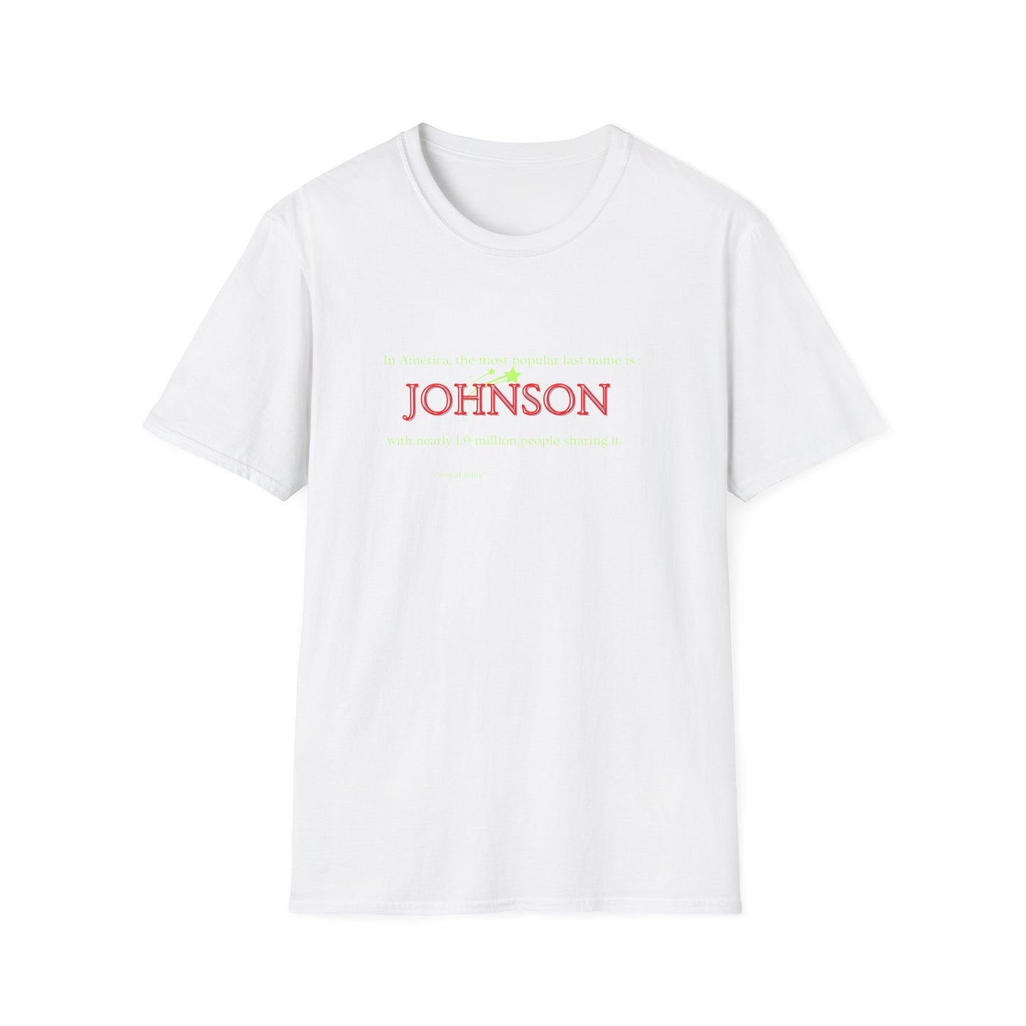 Johnson Popular Name Softstyle T-Shirt