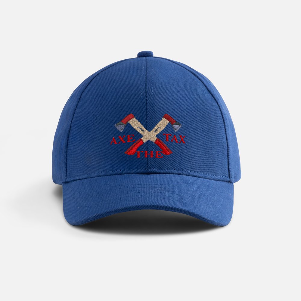 Axe The Tax™ | Embroidered Hat Bleu